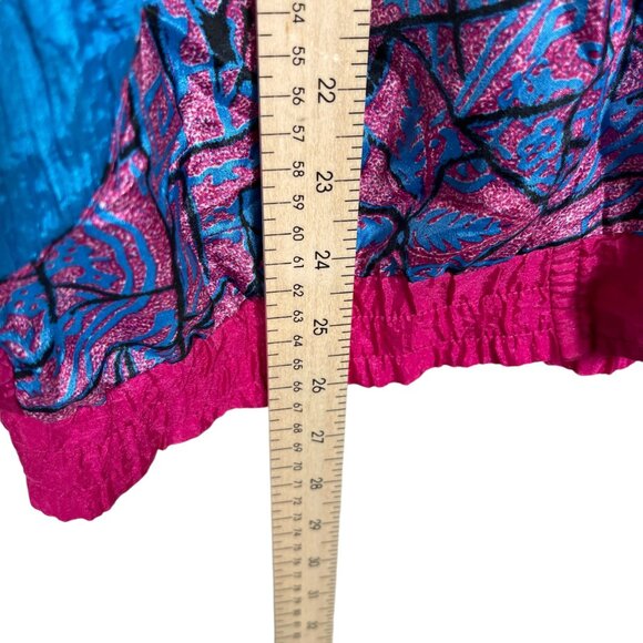 Active Elements Windbreaker Jacket Womens Medium Pink Blue 80s 90s Vintage - Picture 10 of 12
